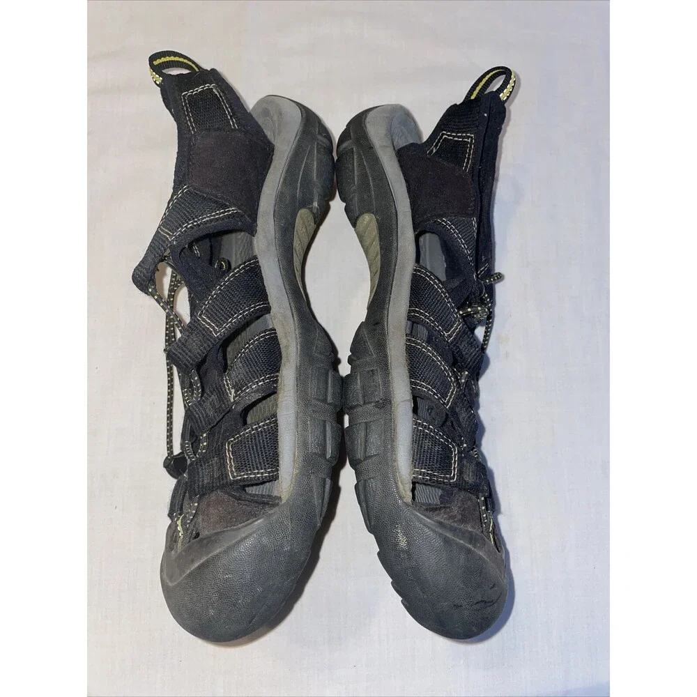 Keen River Sandals Men’s Size 10.5 Medium Black Fabric Waterproof Drawstring